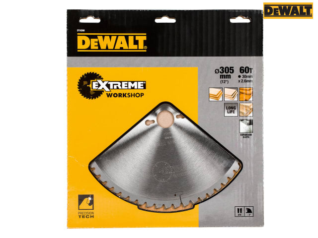 DEWALT Series 40 Circular Saw Blade 305 x 30mm x 60T ATB/Neg