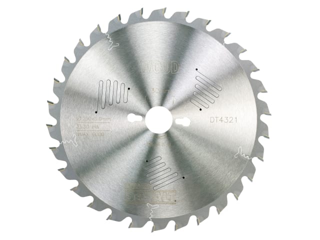 DEWALT Series 60 Circular Saw Blade 250 x 30mm x 30T