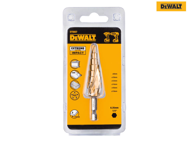 DEWALT Extreme Step Drill Bit 8-18mm