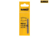 DEWALT HSS-G Jobber Drill Bit 3.2mm OL:65mm WL:36mm