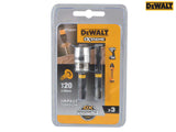 DEWALT Impact Torsion Bits TX0 x 50mm (x2) and Magnetic Screwlock Sleeve