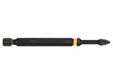 DEWALT Extreme Impact Torsion Bits PZ2 x 85mm (Pack 2)