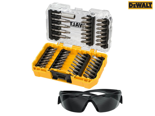 DEWALT DT70703 Screwdriving Set, 47 Piece + Safety Glasses