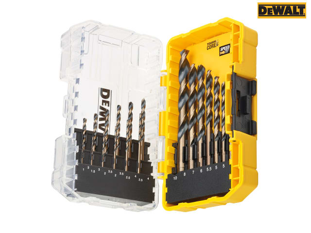 DEWALT DT70728 Black & Gold HSS Drill Set, 19 Piece