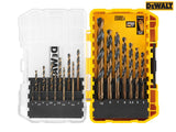 DEWALT DT70728 Black & Gold HSS Drill Set, 19 Piece