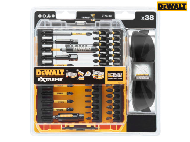 DEWALT DT70740T FlexTorq Bit Set, 38 Piece + Safety Glasses