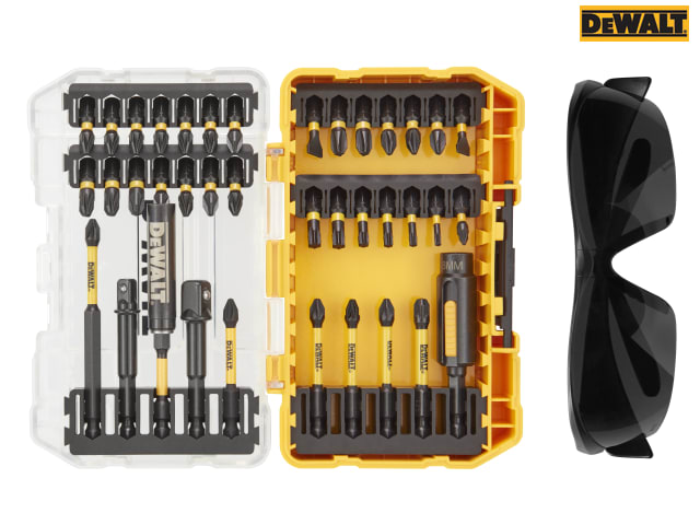 DEWALT DT70740T FlexTorq Bit Set, 38 Piece + Safety Glasses