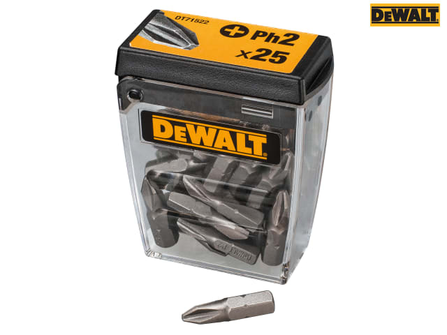 DEWALT PH2 25mm Standard Tic Tac Display 21 x Packs of 25