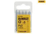 DEWALT DT7226 Torsion Bits PZ2 x 50mm (Pack 5)