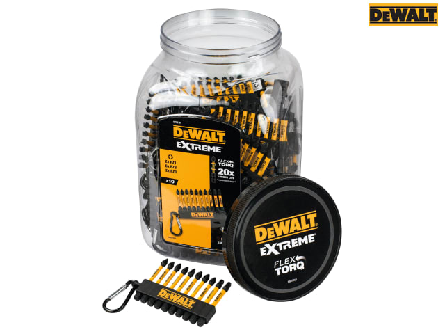 DEWALT DT7276QZ Pozi Bit Keyring 10 Piece (Jar of 50)