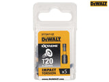 DEWALT Impact Torsion Bits TX20 x 25mm (Pack 5)