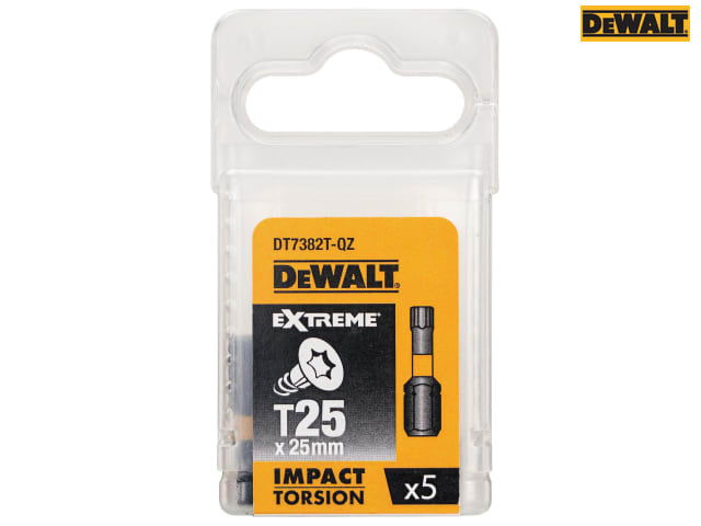 DEWALT Impact Torsion Bits TX25 x 25mm (Pack 5)