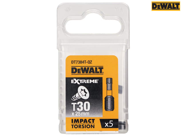 DEWALT Impact Torsion Bits TX30 x 25mm (Pack 5)