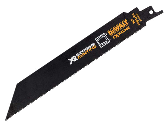 DEWALT XR Metal Reciprocating Blade 203mm 14/18 TPI Pack of 5