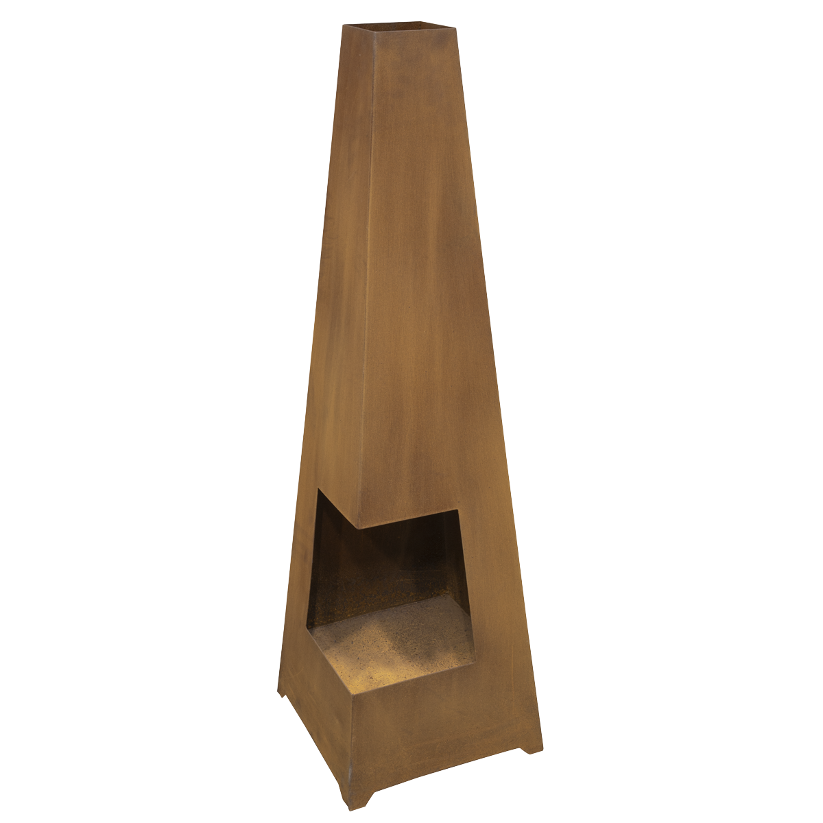 Sealey Dellonda Chiminea, Wood Burner, Heater for Outdoors W45cm x H150cm, Corten Steel