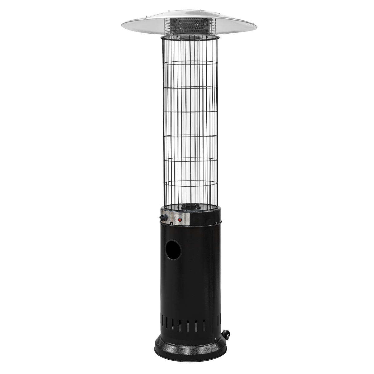 Sealey Dellonda Gas Patio Heater 13kW for Commercial & Domestic Use, Black