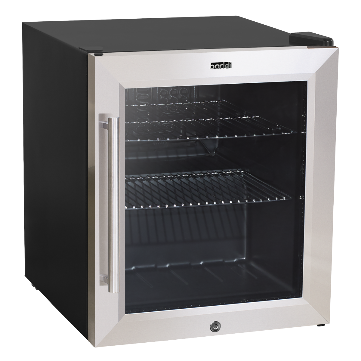 Sealey Baridi 50L Tabletop Drinks Fridge, Mini Beer Cooler, Glass Door, Stainless Steel