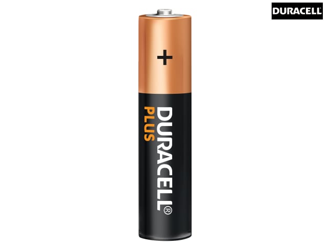 Duracell AAA Cell Plus Power RO3A/LR0 Batteries (Pack 4)