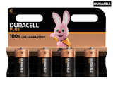 Duracell C Cell Plus Power +100% Batteries (Pack 4)