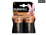 Duracell D Cell Plus Power +100% Batteries (Pack 2)