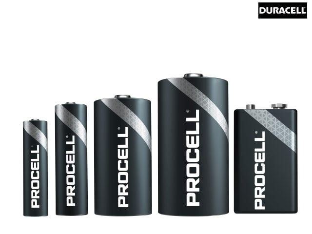 Duracell 9V PROCELL® Alkaline Batteries (Pack 10)