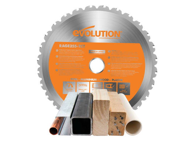 Evolution Multi-Material Mitre Saw Blade 255 x 25.4mm x 28T