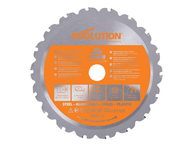 Evolution Multi-Material Saw Blade 165 x 20mm x 18T