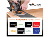 Evolution R185CCSX Circular Track Saw Kit 185mm 1600W 240V