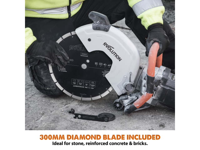 Evolution R300DCT 300mm Disc Cutter + Blade 1600W 110V