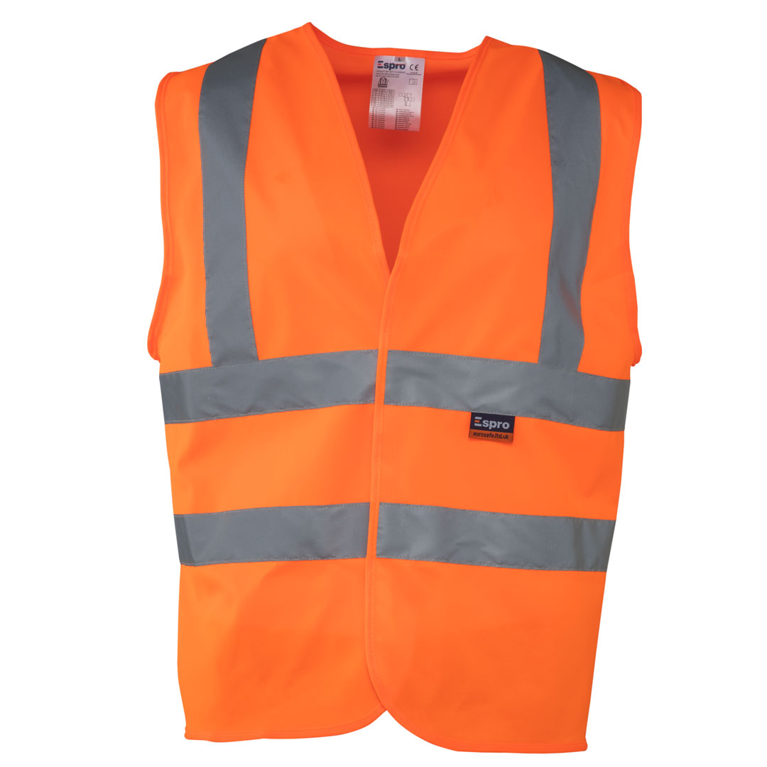 Espro Hi Visibilty Waistcoat Velcro Fastening EN20471