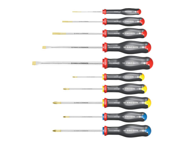 Facom Protwist® Screwdriver Set, 10 Piece