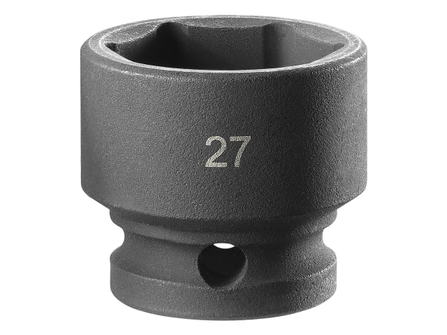 Facom 6-Point Stubby Impact Socket 1/2in Drive 27mm