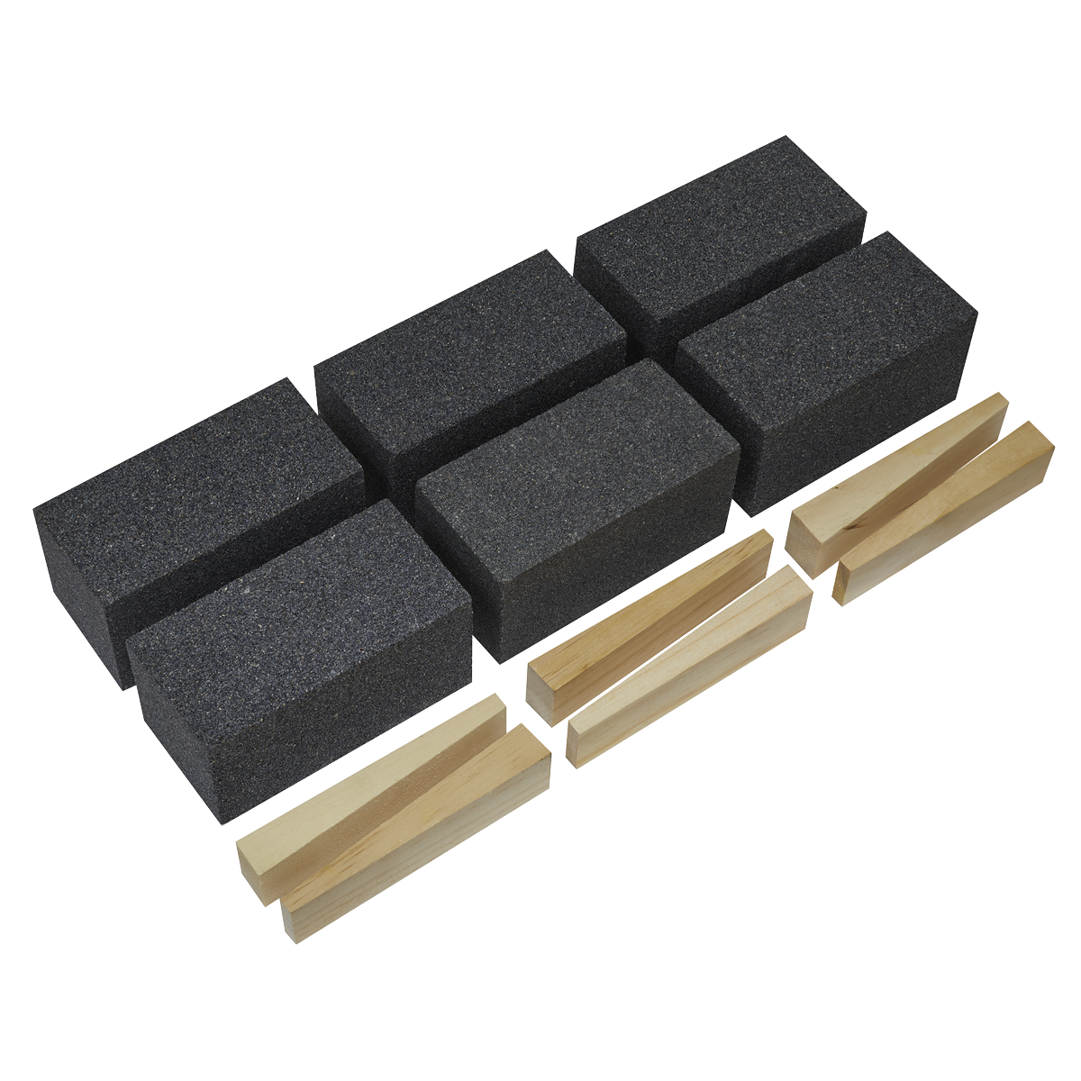 Sealey Floor Grinding Block 50 x 50 x 100mm 24Grit - Pack of 6