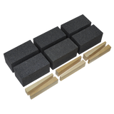 Sealey Floor Grinding Block 50 x 50 x 100mm 24Grit - Pack of 6