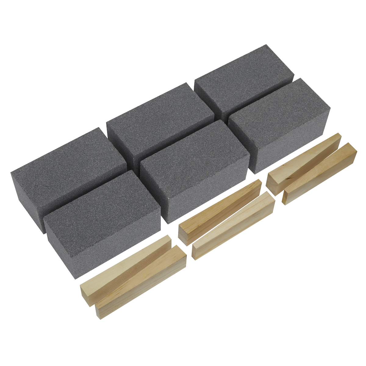 Sealey Floor Grinding Block 50 x 50 x 100mm 60Grit - Pack of 6