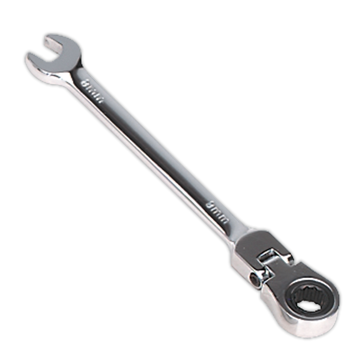 Sealey Flexi-Head Ratchet Combination Spanner 8mm