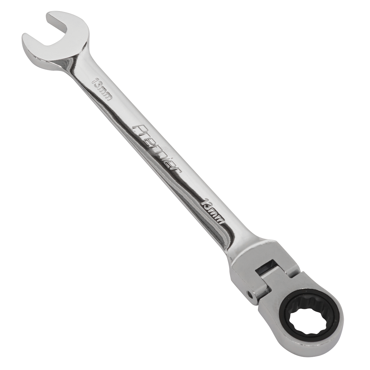 Sealey Flexi-Head Ratchet Combination Spanner 13mm