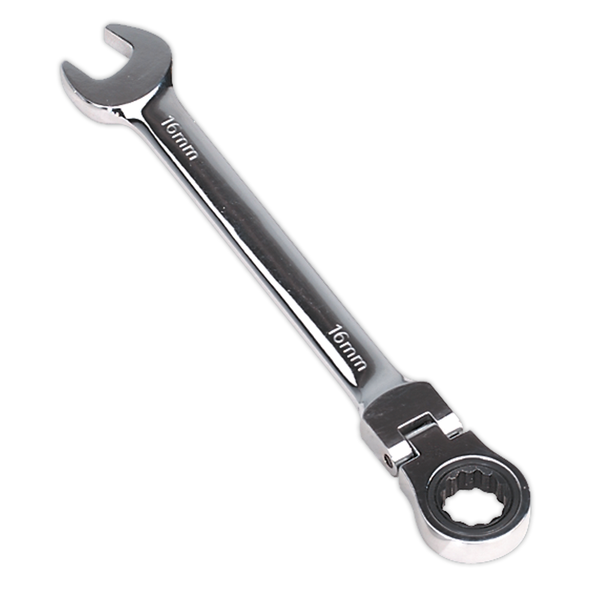 Sealey Flexi-Head Ratchet Combination Spanner 16mm