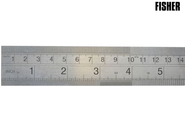 Fisher F124ME Steel Rule 600mm / 24in