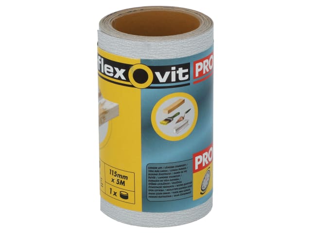 Flexovit High Performance Finishing Sanding Roll 115mm x 5m 320G