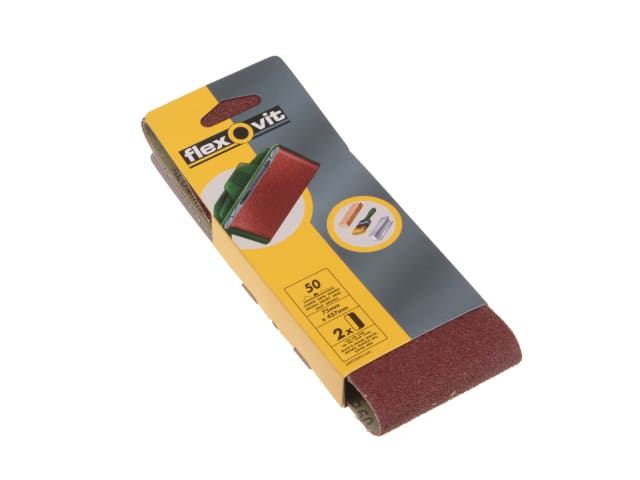 Flexovit Cloth Sanding Belt 457 x 75mm Assorted (Pack 6)