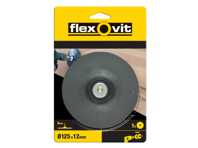 Flexovit Backing Pad For Drill Mount 125mm