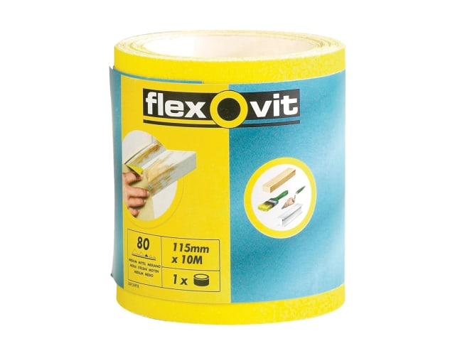 Flexovit High Performance Sanding Roll 115mm x 10m Coarse 60G