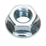 Sealey Flange Nut Serrated M6 Zinc Pack of 100