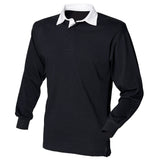 Front Row Long Sleeve Plain Rugby Shirt