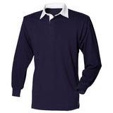 Front Row Long Sleeve Plain Rugby Shirt