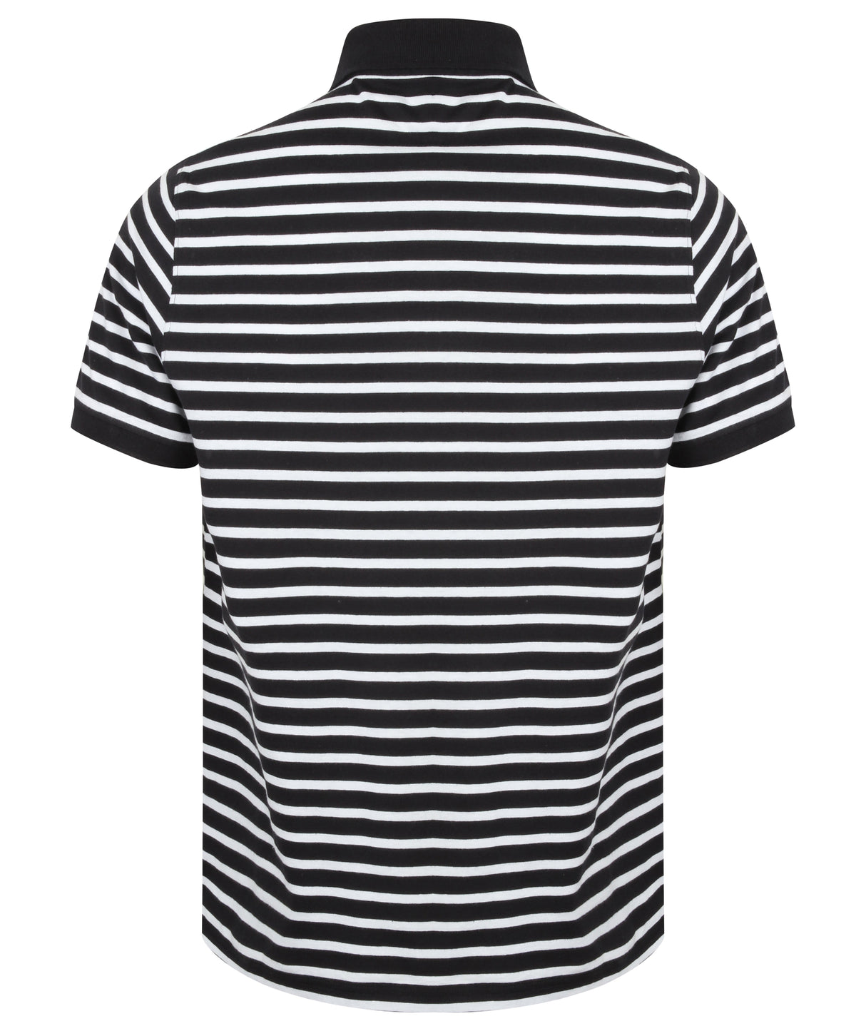 Front Row Striped Jersey Polo Shirt