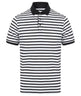 Front Row Striped Jersey Polo Shirt