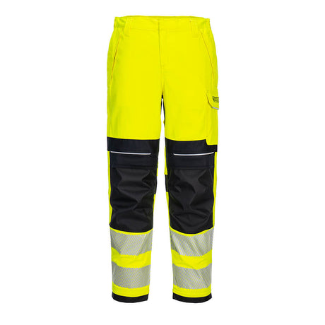 Portwest PW3 FR Hi-Vis Women's Work Trousers #colour_yellow-black