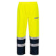 Portwest Bizflame Rain+ Hi-Vis Light Arc Trousers #colour_yellow-navy